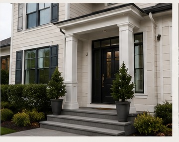 Luxury home exterior detail